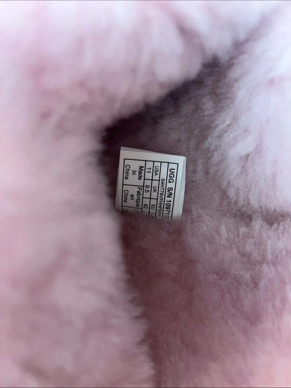 UGG Women's Light Pink Shearling Pom Pom Winter Boots